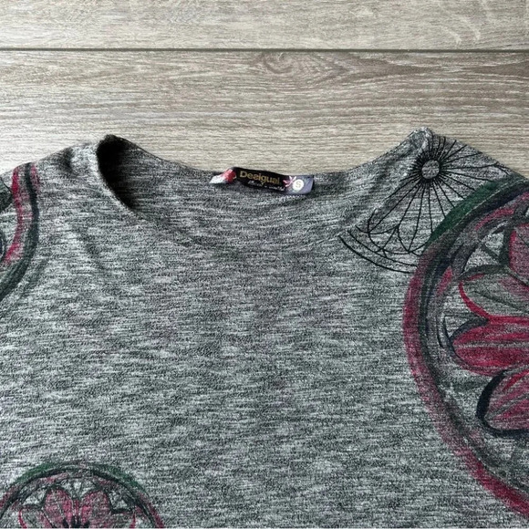 Desigual Regina Criss Cross Front Pullover Jumper  Shirt - Picture 5 of 13